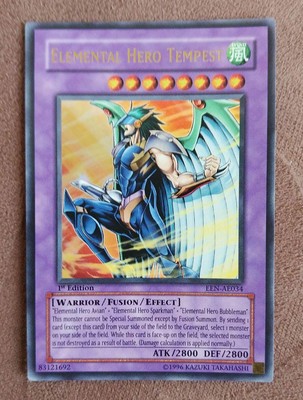 Yu-Gi-Oh Elemental HERO Tempest EEN-AE034 1st Edition Ultra Asian English-image