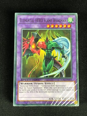 YUGIOH ELEMENTAL HERO FLAME WINGMAN SPEED DUEL SGX1 SEALED DECK! NO BOX-image