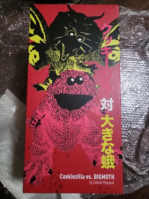 Gabriel Marquez COOKIEZILLA VS BIGMOTH Godzilla Cookie Monster 150 LE Red Ed-image