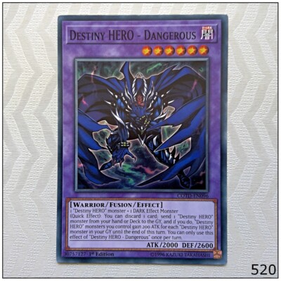 Destiny HERO - Dangerous - COTD-EN096 - Common 1st Edition Yugioh-image