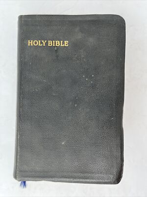 KJV  Holy Bible Collins Clear Type Press Printed in Great Britain Leather 1957-image