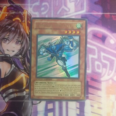 1X ELEMENTAL HERO STRATOS COMMON ULTRA RARE GOLD YUGIOH-image