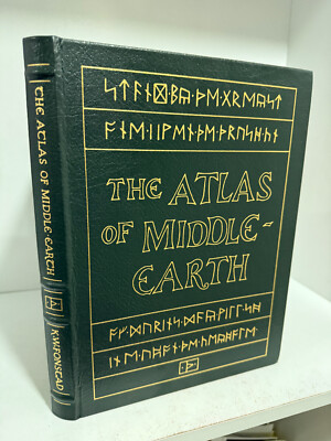 Easton Press Atlas of Middle-Earth by Karen Wynn Fonstad JRR Tolkien-image