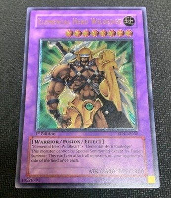 Yu-Gi-Oh! Elemental Hero Wildedge EEN-AE035 1st Ultimate Asian English EX-image