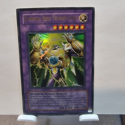 YuGiOh Elemental Hero Thunder Giant Ultra Rare Unlimited Never Played TLM-EN036-image