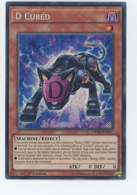 Yugioh D Cubed DESO-EN007 Secret Rare 1st Edition Nr Mint -image