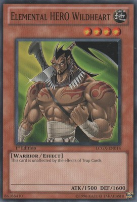 Elemental HERO Wildheart - LCGX-EN014 - Common - Unlimited Edition - Lightly Pla-image