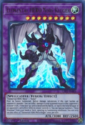 Yugioh - Elemental HERO Neos Kluger - 1st Ultra Rare NM - Free Holographic Card-image