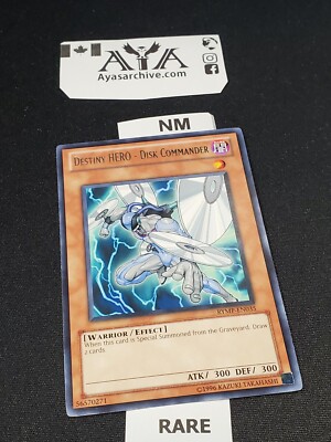 DESTINY HERO - DISK COMMANDER - UNLIMITED  RARE NM RYMP-EN035 - YUGIOH A+ STORE -image