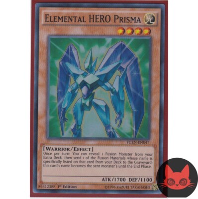 Yugioh Elemental HERO Prisma FUEN-EN047 Super Rare 1st Edition NM-image