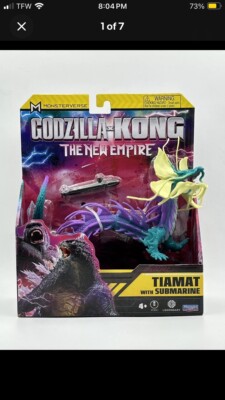 Godzilla X Kong Monsterverse TIAMAT With Submarine 2024 Playmates Figure NEW-image