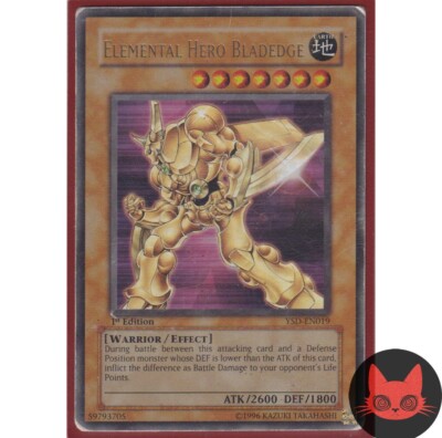 Yugioh Elemental HERO Bladedge YSD-EN019 Ultra Rare 1st Edition MP-image