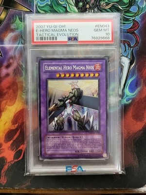 Elemental Hero Magma Neos TAEV-EN043 Unlimited PSA 10	Yugioh Secret POP 2-image