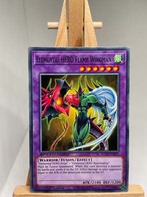 Elemental HERO Flame Wingman - 1st Edition SGX1-ENA21 - NM - YuGiOh-image