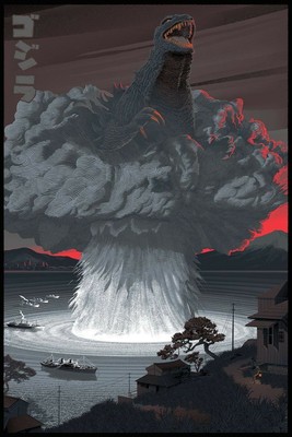 Godzilla Variant by Laurent Durieux SIGNED x/125 Screen Print Poster MINT Mondo-image