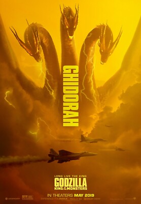Godzilla King Of Monsters Ghidorah Movie Poster 24X36 inches-image