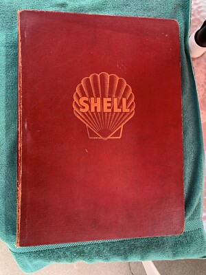 1958 Shell Oil Co. Beautiful Leather Bound Book Of U.S.A. Maps And More…..-image
