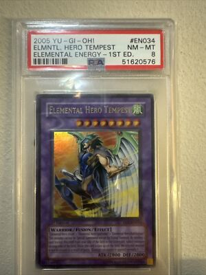 2005 YU - GI - OH! ELMNTL. HERO TEMPEST NM - MT ELEMENTAL ENERGY - 1ST ED-image