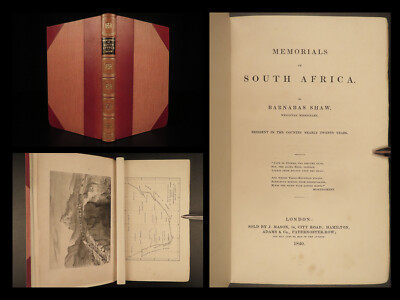 1840 1ed South AFRICA Hottentot Slavery Slaves Namaqua Cape Town MAP Shaw RARE-image