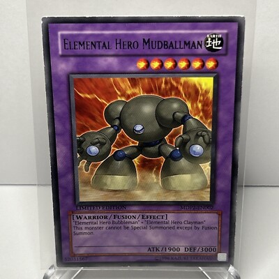 YUGIOH ELEMENTAL HERO MUDBALLMAN MDP2-EN002 RARE! LP-image