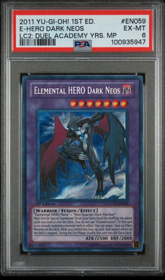 2011 Yu-Gi-Oh! Elemental Hero Dark Neos LCGX 1st Edition Secret Rare PSA 6-image