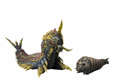 S.H. monster Arts Mothra Larva Battra Larva Set Figure Bandai Japan-image