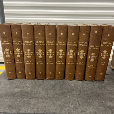 The Century Dictionary And Cyclopedia 1897 10 Volumes Set Colored Atlas RARE-image