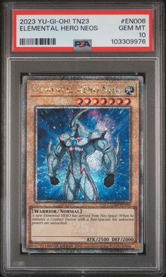 2023 YU-GI-OH TN23-25TH ANNIV TIN DUELING HEROES ELEMENTAL HERO NEOS PSA 10-image