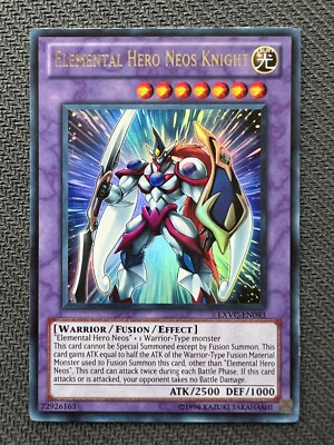 Yugioh Elemental Hero Neos Knight Unlimited Edition Ultra Rare EXVC-EN093 LP-image