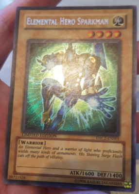 Elemental Hero Sparkman EHC2-EN001 Secret Rare English Yugioh Card-image