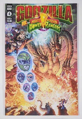GODZILLA VS MIGHTY MORPHIN POWER RANGERS #4 COVER A NM FREDDIE WILLIAMS II-image