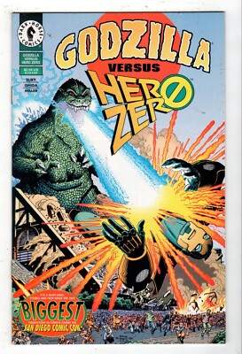 GODZILLA VERSUS HERO ZERO #1 - Dark Horse 1995 - Cover by Art Adams - Unread-image