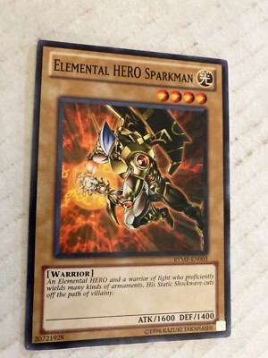 Elemental hero sparkman unlimited common yu-gi-oh gaming cards cscan-image