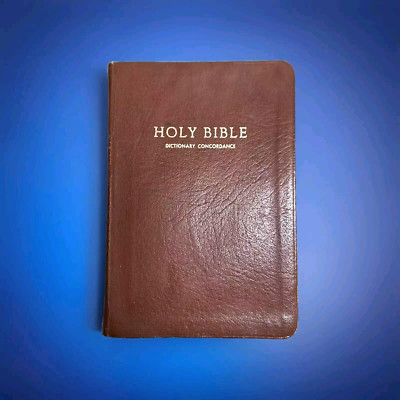 1977 Holy Bible King James Version Dictionary Concordance Thomas Nelson RLE-image