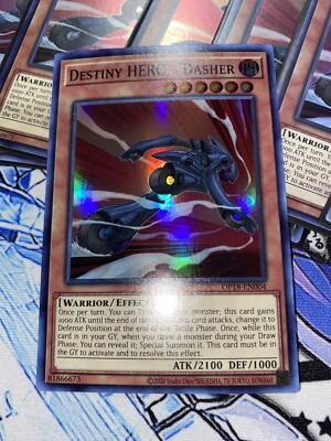 Yugioh DESTINY HERO - DASHER SUPER RARE NM OP18-EN004-image