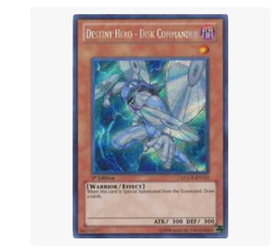 Destiny Hero Disk Commander Secret Rare LCGX-EN133 1st Edition NM YUGIOH-image