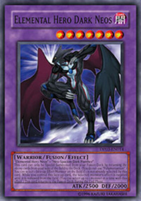 Yugioh! LP Elemental Hero Dark Neos - DP03-EN014 - Super Rare - 1st Edition Ligh-image