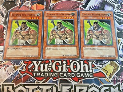***3x Elemental Hero Wildheart 1st Ed 3x*** YSDJ-EN019 | Common | YuGiOh! NM-image