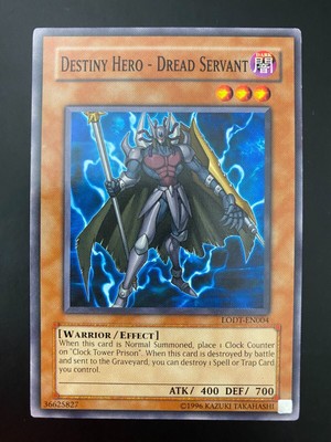 Yugioh Destiny Hero - Dread Servant LODT-EN004 Common Unlimited Edition VLP/NM-image