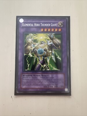 Yu-Gi-Oh! TCG Elemental Hero Thunder Giant - Jaden Yuki - DP1-EN011 Unlimited-image