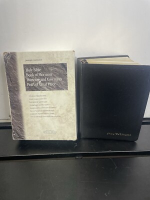 LDS Quad Holy Bible Book Of Mormon Doctrine Covenants Pearl Great Price Indexed-image