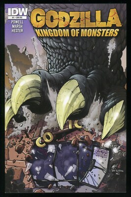 Godzilla Kingdom of Monsters 1 Variant Comic Corner Store Cover Matt Frank art-image
