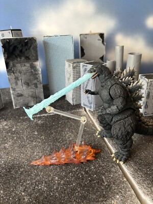 Custom Blue Atomic Breath For Kaiju And Godzilla Sh Monster Arts-image