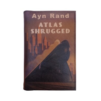 Atlas Shrugged by Ayn Rand - Leather Covered, Hardback Book, Personalized Gift-image