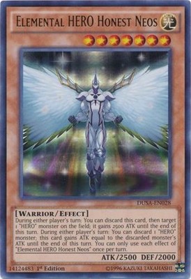 Yugioh! Elemental HERO Honest Neos - DUSA-EN028 - Ultra Rare - 1st Edition Near -image