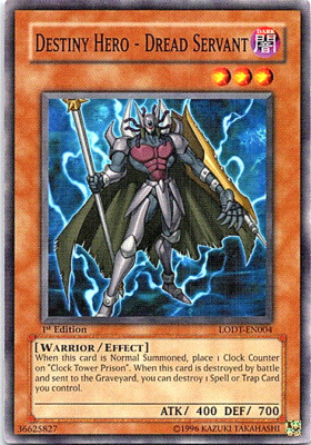 Destiny Hero - Dread Servant LODT-EN004 Yu-Gi-Oh! Card Light Play 1st Edition-image