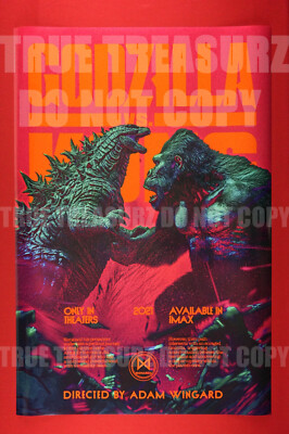 Godzilla Vs Kong 2021 Retro Battle Promotional Movie Poster 24X36 New GVKR-image