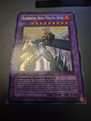 Yu-Gi-Oh Elemental Hero Magma Neos TAEV-EN043 Secret Rare 1st Edition-image