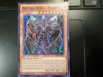 PT12 YUGIOH DESTINY HERO - PLASMA DESO-EN012 1ST EDITION SUPER RARE M/NM-image