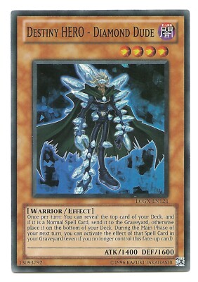 Destiny HERO - Diamond Dude LCGX-EN124 Super Rare Yu-Gi-Oh Card (Unl) New-image